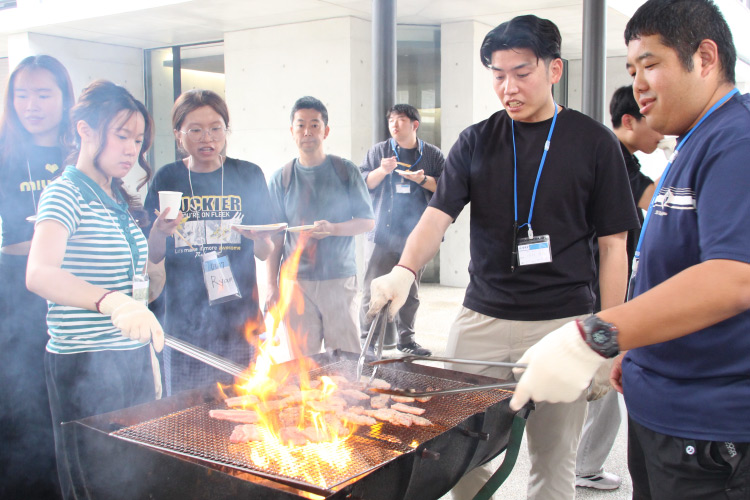 交流BBQ大会の様子